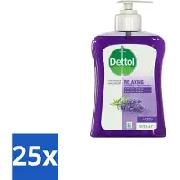 Dettol Handzeep Verzachtend Lavendel 250 ml - Bulkverpakking - 25 stuks