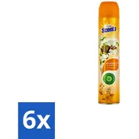 At Home – Luchtverfrisser Spray – Sandalwood – Warm & Houtachtig - 400 ml - Voordeelverpakking - 6 stuks