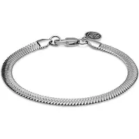 Lucleon Essentials | 6 mm Zilverkleurige Armband met Visgraatschakels