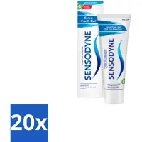 Sensodyne 20 x Tandpasta Extra Fresh Gel 75 ml - Gevoelige Tanden - Tandgevoeligheid - Fris Mondgevoel - Tandpasta - Fluoride