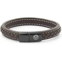 Lucleon Bruine Leren Retro Armband
