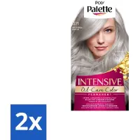 Schwarzkopf 2 x Poly Palette – Haarverf – U71 Puur Zilvergrijs – 115 ml - Grijs Haar Kleuren - Zilvergrijs Haar - Intens Grijs - Zilverreflectie - Haarkleuring