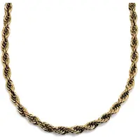 Lucleon Collin Amager Goudkleurige 10 mm Touwschakelketting