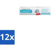 Curasept 12 x – Tandpasta – ADS 705 CHX 0,05% – 75 ml - Tandpasta - Antibacteriële Tandpasta - Chloorhexidine - Tandvleesbescherming - Plaquevoorkomend
