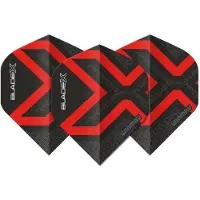 Winmau Blade X Prism Delta Metallic Black Red - Dart Flights