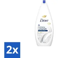 Dove 2 x – Badcrème – Indulging Cream – 720 ml - Badcrème - Badcrème 720 Ml - Badcrème Voor Huid - Badcrème Voor Zintuigen - Zachte Reiniging