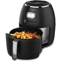 WESTINGHOUSE Retro Airfryer - 1500W - Heteluchtfriteuse - 4L - PFAS-Vrij - tot 200 Graden - Tot 4 personen - Zwart