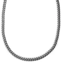 Lucleon 12 mm Zilverkleurige Stalen Schakelketting