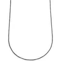 Lucleon Essentials | 2,5 mm Gunmetal Zwarte Ketting met Bolletjes Schakels