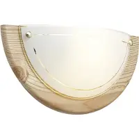 QAZQA mesiac - Klassieke Wandlamp voor binnen - 1 lichts - L 31 cm - Naturel - Woonkamer | Slaapkamer