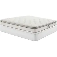 Vente-unique Boxspring met opbergruimte wit 180 x 200 cm en pocketverenmatras 7 zones TPE-comfort, dikte 28cm - ONEBIA van PALACIO