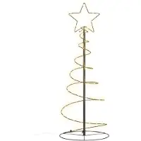 vidaXL LED-kerstboom 80 LEDs warm wit 120 cm