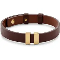 Lucleon - Heren - Leer Armband - Bruin