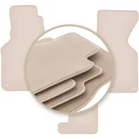 Premium beige matten voor: Volkswagen Transporter T4 caravelle handgeschakeld 1993-2001