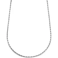 Lucleon Essentials | 3 mm Zilverkleurige Ketting met Rechthoekige Venetiaanse Schakels