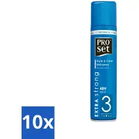 Proset 10 x Haarspray Extra Sterk 300 ml - Haarspray - 48 Uur Fixatie - Extra Sterk - ProVitamine B5 - Langdurige Fixatie