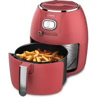 WESTINGHOUSE Retro Airfryer - 1500W - Heteluchtfriteuse - 4L - PFAS-Vrij - tot 200 Graden - Tot 4 personen - Rood