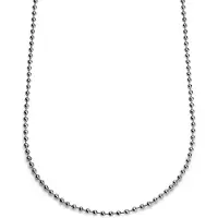 Lucleon Essentials | 4 mm Zilverkleurige Ketting met Bolletjes Schakels