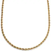 Lucleon Essentials | 6 mm Goudkleurige Ketting met Gedraaide Schakels