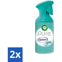 Air Wick 2 x - Luchtverfrisser - Pure Nenuco - Spray - 250 ml - Luchtverfrisser - Nenuco - Luchtverfrissende Geur - Frisse Geur - Luchtverfrisser Spray