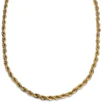 Lucleon Essentials | 8 mm Goudkleurige Ketting met Gedraaide Schakels