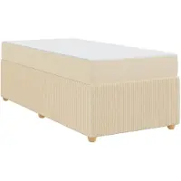 vidaXL Bedframe Crème 90 x 200 cm Stof