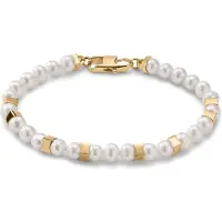 Lucleon Ocata | Goudkleurige Armband met Parels