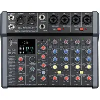 Aura Audio Mixer – Streaming – DJ Draaitafel – DJ Mix Set – Veelkleurig - 35cm x 32cm x 9cm