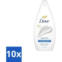 Dove 10 x Douchecrème Hydrate 450 ml - Douchegel Hydrate - Hydraterende Douchegel - Zachte Huid - Mild Reinigen - Huid Verzorgen