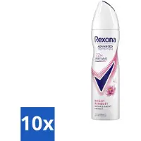 Rexona 10 x – Deodorant Spray – Advanced Protection Bright Bouquet – 150 ml - Anti-transpirant Spray - Zweetvermindering - Lichaamsgeur - Frisse Geur - Body Heat Activated