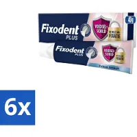 Fixodent Kleefpasta Plus 40 gr - Voordeelverpakking - 6 stuks