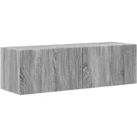 vidaXL TV Wandkast 98 x 31 x 29,5 cm Grijs Sonoma Bewerkt hout