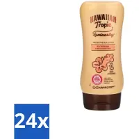 Hawaiian Tropic 24 x – Zonnebrand Lotion – Luminosity Medium SPF15 – 180 ml - Zonbescherming - Zonnebrandlotion - SPF15 - Huidverzorging - Uitdroging Voorkomen