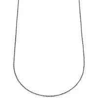 Lucleon Essentials | 1,6 mm Gunmetal Zwarte Ketting met Bolletjes Schakels