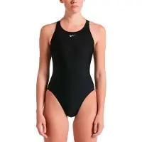 Nike Solid Swimsuit Zwart US 28 Vrouw