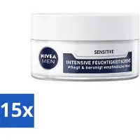 Nivea Men – Gezichtscrème – Sensitive Intensive – 50 ml - Bulkverpakking - 15 stuks