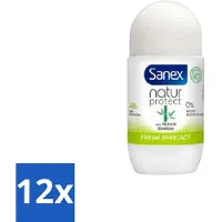 Sanex – Deo Roll-on – Bamboo Fresh Efficacy – 50 ml - Voordeelverpakking - 12 stuks