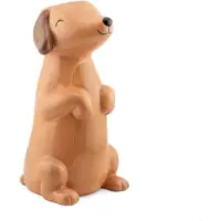 Sass & Belle Teckel Vaas - Wiener - Dachshund - Hond - Bloemenvaas - Bloemen - Bloemen Vaas - Bruin - Tekkel