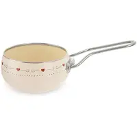 Orion Tonca Serie - Emaliërde Steelpan - 15 cm - Retro Stijl - Geschikt Voor Alle Kookplaten
