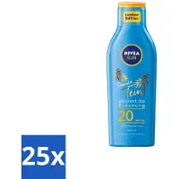 Nivea 25 x Sun – Zonnemelk – Zomerteint SPF 20 – 200 ml - Zonbescherming - Zomerteint - SPF 20 - Zonnemelk - Natuurlijke Bruining