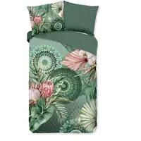 Hip dekbedovertrek Egor - groen - flanel - 140x220