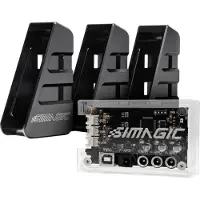 Simagic S436 Haptik-feedbackselectievakje USB-B PC Zwart, Transparant