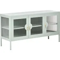 Beliani GLEORA - Dressoir met 3 deuren - Mintgroen - Staal