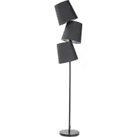 Beliani RIO GRANDE - Staande lamp - Zwart - Metaal