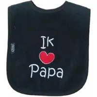 Funnies Zwarte slab met "Ik hou van papa"