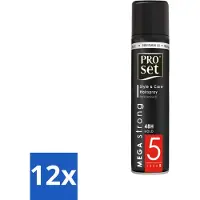 Proset 12 x - Haarspray - Mega Strong - 48 uur Werking - 300 ml - Haarspray - 48 Uur Hold - Extra Volume - Gezond Haar - ProVitamine B5