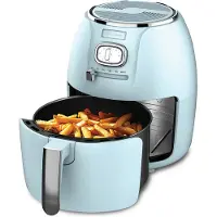 WESTINGHOUSE Retro Airfryer - 1500W - Heteluchtfriteuse - 4L - PFAS-Vrij - tot 200 Graden - Tot 4 personen - Blauw