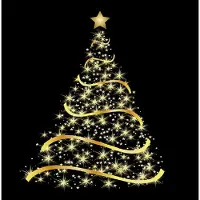 Ambiente Kerst servetten - 120x st - zwart - met kerstboom - 33 x 33 cm - papier - 3-laags