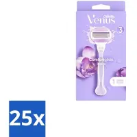 Gillette 25 x - Venus ComfortGlide Breeze – Hydraterende Gelstrips – Dames - Scheer Gel - Hydraatende Gelstrips - Comfortabele Scheerervaring - Huidverzorging - Scherpe Mesjes