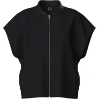 Pieces Lounge vest met rits - Zip sweat vest - Zwart / XS